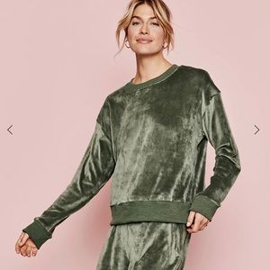 Summersalt Plush Velour Relaxed Crew